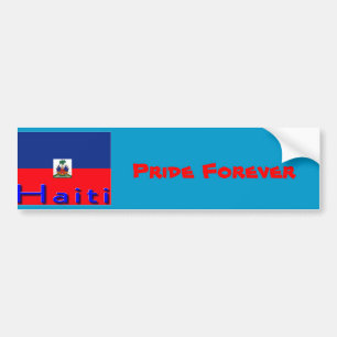 autocollants haiti flag bumper
