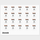 autocollants halloween boo (Feuille)