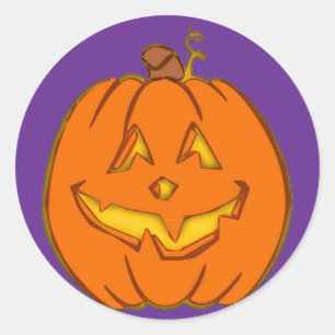 Autocollants Halloween Citrouille