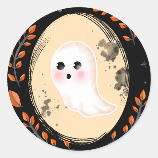 Autocollants Halloween Ghost Portrait (Devant)