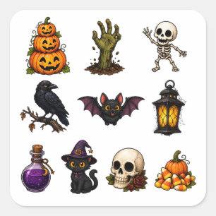 Autocollants Halloween Mignons et Effrayants – Cit
