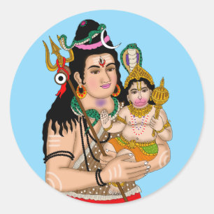 Autocollants Hanuman & Shiva