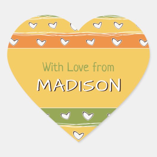 Autocollants Heart Doodles (Devant)