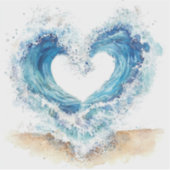 Autocollants Heart Wave | Planche d'autocollants O (Devant)