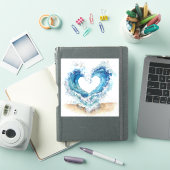 Autocollants Heart Wave | Planche d'autocollants O (Couverture iPad)