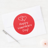 Autocollants Heureuses Saintes-Valentin à double c (Enveloppe)