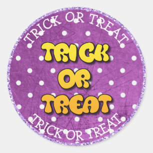 Autocollants heureux de pourpre de Halloween de