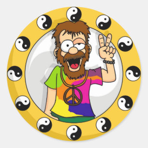 Autocollants hippies