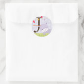 Autocollants Hippo violet/ajouter monogramme/do-it (Sac)