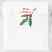 Autocollants Houx de Noël (Sac)