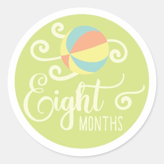 Autocollants huit mois (Devant)