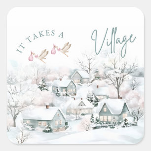 autocollants il faut un village