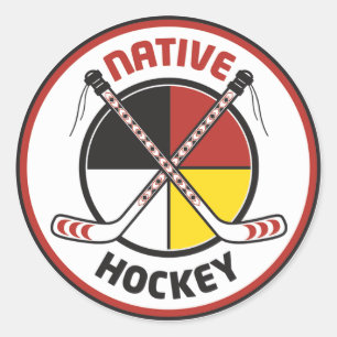 Autocollants indigènes d'hockey