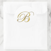 Autocollants initiale monogramme or B (Sac)