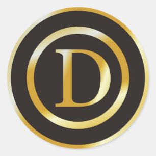 Autocollants initiaux de mariage de monogramme