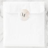 Autocollants initiaux d'invitation de mariage (Sac)