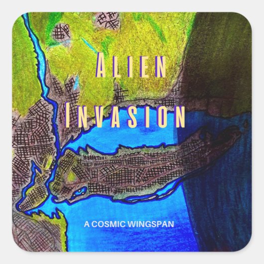 Autocollants "Invasion Alien" de A Cosmic Wingspan (Devant)