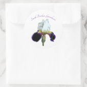 Autocollants Iris Violet et Blanc (Sac)