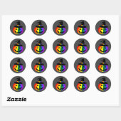Autocollants Jack-O'-Lantern LGBT+ Fierté (Feuille)