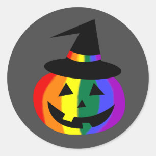 Autocollants Jack-O'-Lantern LGBT+ Fierté