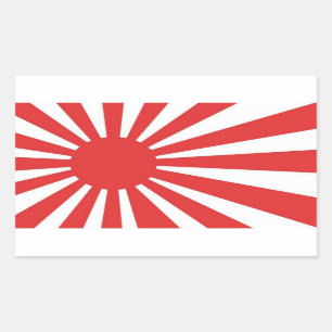 Autocollants japonais de drapeau de Soleil Levant