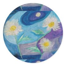 AUTOCOLLANTS JOLIE PAQUERETTE PAR L'ARTISTE PAULA 