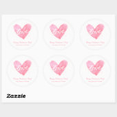 Autocollants Joyeuse Saint-Valentin Cœur Amour (Feuille)