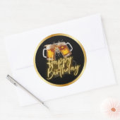Autocollants Joyeux Anniversaire Bière (Enveloppe)