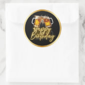 Autocollants Joyeux Anniversaire Bière (Sac)