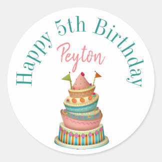 autocollants joyeux anniversaire personnalisés