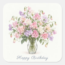 Autocollants Joyeux Anniversaire Petits Pois de Se