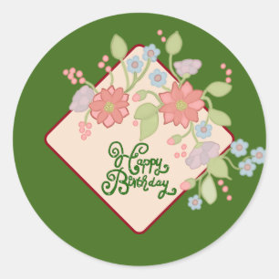 Autocollants Joyeux Birthday