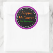 Autocollants Joyeux Halloween Violet Clair (Sac)