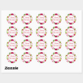 Autocollants Joyeux Noël Vintage Dots (Feuille)