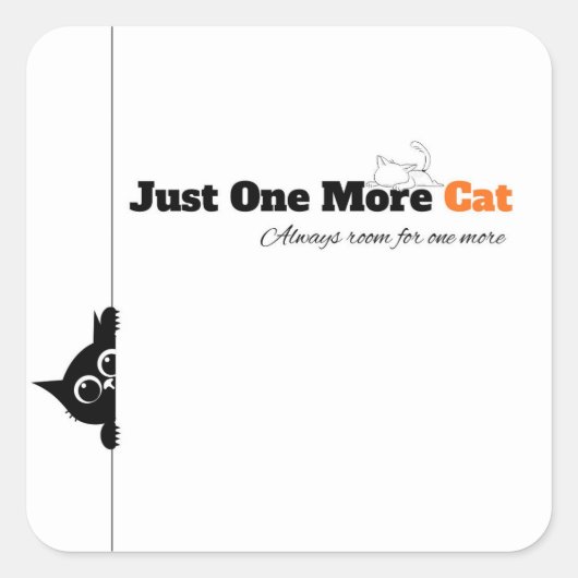 Autocollants Juste Un Chat De Plus (Devant)