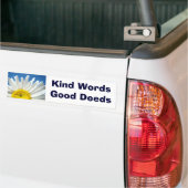 Autocollants Kind Words Good Deeds Fleur de Pâquer (Sur camion)