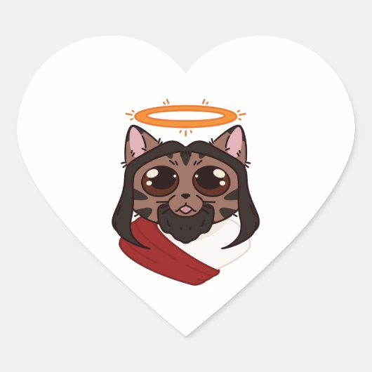 Autocollants Kitty Christ (Devant)