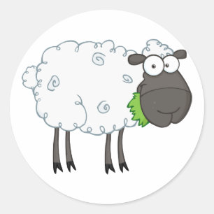 Autocollants laineux de moutons
