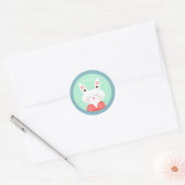 Autocollants Lapin de Pâques Joyeuses (Enveloppe)