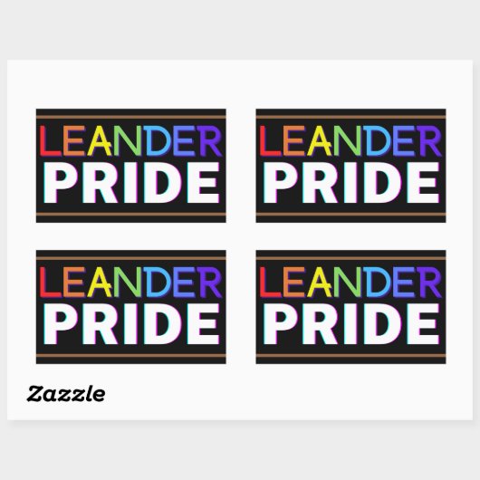 Autocollants Leander PRIDE, papier sans acide (Feuille)