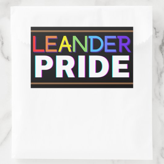 Autocollants Leander PRIDE, papier sans acide (Sac)