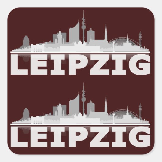 Autocollants Leipzig City Skyline (Devant)