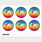 Autocollants Licorne Arc-en-ciel (Feuille)