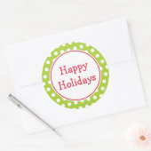 Autocollants Lime Joyeuses Fêtes (Enveloppe)