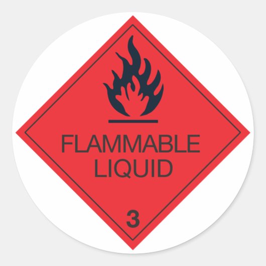 Autocollants Liquide Inflammable (Devant)
