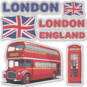 Autocollants Londres Angleterre (Devant)