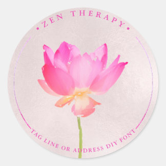 Autocollants Lotus peint en rose