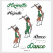 Autocollants Majorette Quick Change (Vert) (Feuille)