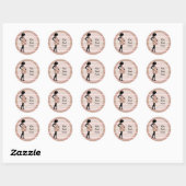 Autocollants Maman Future en Rose (Feuille)