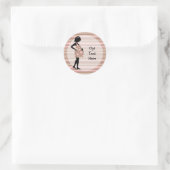 Autocollants Maman Future en Rose (Sac)